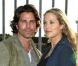Elizabeth Berkley, enceinte, et son mari Greg Lauren lors du vernissage de l'exposition Rebel à Los Angeles le 12 mai 2012
