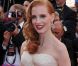 Jessica Chastain lors de la présentation de  Madagascar 3 : Bons baisers d'Europe  au Festival de Cannes, le 18 mai 2012.