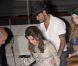 Eva Longoria et Eduardo Cruz quittent le yacht de Denish Rich où avait lieu la Sphère Party, soirée de charité de la Eva Longoria Foundation. Cannes, le 18 mai 2012.
