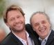 Dario Argento et Thomas Kretschmann lors du photocall de Dracula 3D, à Cannes le 19 mai 2012