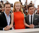 Matthew McConaughey, Nicole Kidman et Zac Efron lors du photocall du film Paperboy au Festival de Cannes le 24 mai 2012