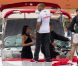 Lewis Hamilton et Nicole Scherzinger embarquent à la sortie de la soirée Amber Lounge Fashion Show le 25 mai 2012 à Monaco
