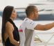 Lewis Hamilton et Nicole Scherzinger surpris à la sortie de la soirée Amber Lounge Fashion Show le 25 mai 2012 à Monaco