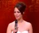 La maîtresse de cérémonie Bérénice Bejo, lors de la cérémonie de clôture du 65e Festival de Cannes, le dimanche 27 mai 2012.