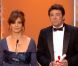 Laura Morante et Patrick Bruel remettent le Prix du Jury, lors de la cérémonie de clôture du 65e Festival de Cannes, le dimanche 27 mai 2012.