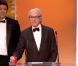 Ken Loach reçoit le Prix du Jury pour  La Part des Anges , lors de la cérémonie de clôture du 65e Festival de Cannes, le dimanche 27 mai 2012.