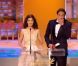 Audrey Tautou et Adrien Brody remettent la Palme d'Or, lors de la cérémonie de clôture du 65e Festival de Cannes, le dimanche 27 mai 2012.