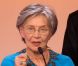 Emmanuelle Riva, lors de la cérémonie de clôture du 65e Festival de Cannes, le dimanche 27 mai 2012.