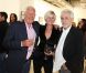 Stéphane Collaro, Sophie Davy et Daniel Angeli au vernissage de son exposition Icônes à la galerie Art District à Paris, le 6 juin 2012.