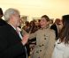 Clotilde Courau avec Daniel et Cécile Angeli au vernissage de son exposition Icônes à la galerie Art District à Paris, le 6 juin 2012.