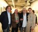 Farid Lahouassa, Jean-François Stévenin, Clotilde Courau et Daniel Angeli au vernissage de son exposition Icônes à la galerie Art District à Paris, le 6 juin 2012.