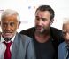 Jean Dujardin, Jean-Paul Belmondo et Charles Gérard au Palais des Beaux-Arts de Bruxelles, le 19 juin 2012.
