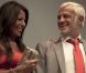 Jean-Paul Belmondo et Barbara Gandolfi au Palais des Beaux-Arts de Bruxelles, le 19 juin 2012.