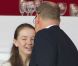 Le prince Albert de Monaco et sa nièce la princesse Alexandra de Hanovre pour la clôture du Jumping de Monaco, le 30 juin 2012.
