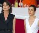Caroline de Monaco et sa fille Charlotte Casiraghi pour la clôture du Jumping de Monaco, le 30 juin 2012.