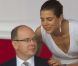 Le prince Albert de Monaco et sa nièce Charlotte Casiraghi pour la clôture du Jumping de Monaco, le 30 juin 2012.