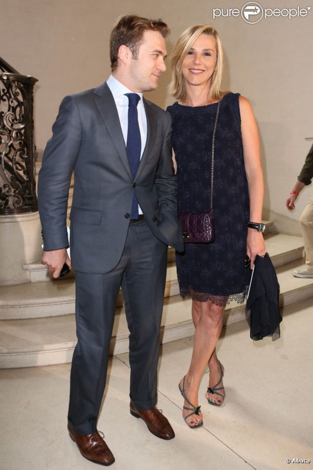 Laurence Ferrari et Renaud Capuçon au très attendu défilé Dior Haute Couture, Automne-Hiver 2012-2013, à Paris, le 2 juillet 2012.