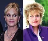 Melanie Griffith à 54 ans en 2012, et à 30 ans, à l'aube du succès de  Working Girls. 