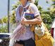 Britney Spears arrive à l'aéroport de Maui, le vendredi 6 juillet 2012 pour rentrer à Los Angeles.