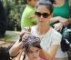 Katie Holmes, sa fille Suri et sa mère Kathleen se sont rendues au zoo de New York, le 11 juillet 2012
