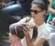 Katie Holmes, sa fille Suri et sa mère Kathleen se sont rendues au zoo de New York, le 11 juillet 2012