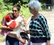 Katie Holmes, sa fille Suri et sa mère Kathleen se sont rendues au zoo de New York, le 11 juillet 2012