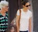 Katie Holmes, sa fille Suri et sa mère Kathleen se sont rendues au zoo de New York, le 11 juillet 2012