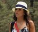 La belle Eva Longoria se rend à un anniversaire d'enfants au parc Griffin à Los Angeles, le 13 juillet 2012