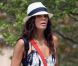 Eva Longoria se rend à un anniversaire d'enfants au parc Griffin à Los Angeles, le 13 juillet 2012