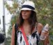 Eva Longoria se rend à un anniversaire d'enfants au parc Griffin à Los Angeles, le 13 juillet 2012. Elle a apporté son appareil photo pour l'occasion