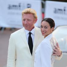 Boris Becker et sa femme Lilly Kerssenberg en mai 2012 lors du gala de l'amfAR.