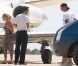 Zlatan Ibrahimovic embarque à Ibiza avec sa femme Helena Seger et leurs deux enfants Maximilian et Vincent à Ibiza le 17 juillet 2012 pour rejoindre Paris et signé un contrat avec le PSG