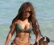 Christina Milian et sa fille Violet sur une plage de Miami, le 20 juillet 2012.