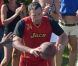 Ben Affleck en pleine action sur le tournage du film Runner, Runner à Porto Rico, le 23 juillet 2012