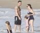  EXCLU - Jennifer Garner, Ben Affleck et leurs enfants Violet, Seraphina et Samuel en vacances sur une plage de Puerto Rico le 15 juillet 2012 