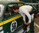 La princesse Marie et le prince Henrik, 3 ans, étaient présents auprès du prince Joachim de Danemark lors du Grand Prix historique de Copenhague le 4 août 2012.