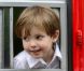 Le prince Henrik, 3 ans, au volant d'un bus londonien (!) lors du Grand Prix historique de Copenhague le 5 août 2012.