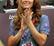 Kate Middleton lors du match de handball féminin Grande-Bretagne - Croatie le 5 août 2012.