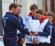 Kate Middleton était le 6 août 2012 à Weymouth dans la Manche lors de la  medal race  de la compétition de voile catégorie Laser, dans laquelle étaient engagés le Britannique Paul Goodison chez les hommes et l'Irlandaise Annalise Murphy chez les femmes.