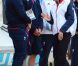 Kate Middleton était le 6 août 2012 à Weymouth dans la Manche lors de la  medal race  de la compétition de voile catégorie Laser, dans laquelle étaient engagés le Britannique Paul Goodison chez les hommes et l'Irlandaise Annalise Murphy chez les femmes.