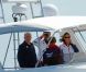 Kate Middleton était le 6 août 2012 à Weymouth dans la Manche lors de la  medal race  de la compétition de voile catégorie Laser, dans laquelle étaient engagés le Britannique Paul Goodison chez les hommes et l'Irlandaise Annalise Murphy chez les femmes.