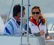 Kate Middleton était le 6 août 2012 à Weymouth dans la Manche lors de la  medal race  de la compétition de voile catégorie Laser, dans laquelle étaient engagés le Britannique Paul Goodison chez les hommes et l'Irlandaise Annalise Murphy chez les femmes.