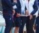 Kate Middleton était le 6 août 2012 à Weymouth dans la Manche lors de la  medal race  de la compétition de voile catégorie Laser, dans laquelle étaient engagés le Britannique Paul Goodison chez les hommes et l'Irlandaise Annalise Murphy chez les femmes.