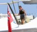 Sylvester Stallone, en pleine balade à bord d'un yacht, sur la Côte d'Azur, le mardi 7 août 2012.