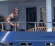 Sylvester Stallone, en pleine balade à bord d'un yacht, sur la Côte d'Azur, le mardi 7 août 2012.