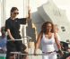 Victoria Beckham et Mel B en répétitions dans le plus grand secret pour leur show prévu lors de la cérémonie de clôture des Jeux olympiques. Le 9 août 2012