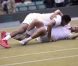 Jo-Wilfried Tsonga aux JO de Londres le 4 août, médaillé d'argent du tournoi de double avec Michaël Llodra.
