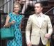 Kelly Rutherford et Ed Westwick sur le tournage de Gossip Girl à New York, le 10 août 2012