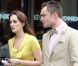 Leighton Meester en jaune et Ed Westwick sur le tournage de Gossip Girl à New York, le 10 août 2012