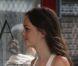 Leighton Meester sur le tournage de Gossip Girl, le 10 août 2012 à New York